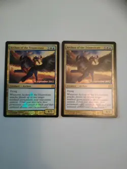 Magic the gathering Card. Archon of the triumvirate x2. foils promo - Image 1