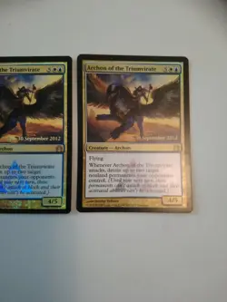 Magic the gathering Card. Archon of the triumvirate x2. foils promo - Image 2