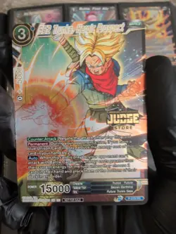 SS2 Trunks Heroic Prospect JUDGE STAMP Foil Dragon Ball Super Masters Card Game - Image 2