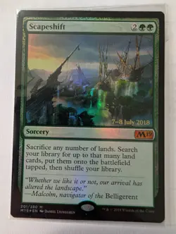 MTG Scapeshift - Core Set 2019 Prerelease Foil - NM - Image 1