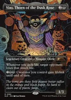 Vito, Thorn of the Dusk Rose - Rainbow Foil Extended Art SLD NM MTG - Image 1