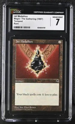 MTG Magic The GatheringJet Medallion 1997 Tempest Rare CGC 7 - Image 1