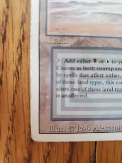 Magic The Gathering UNDERGROUND SEA REVISED (1994) READ AND SEE PHOTOS - Image 4