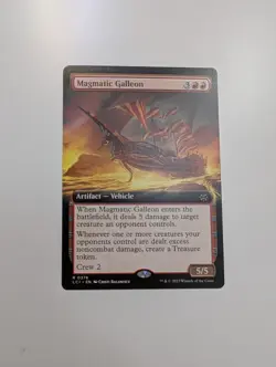 MTG - Magmatic Galleon (Extended Art)- The Lost Caverns of Ixalan NM/M Condition - Image 1