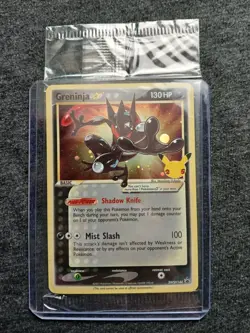 Pokemon Greninja Gold Star SWSH144 (Sealed) Celebrations Black Star Promo - Image 1