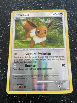 Pokemon TCG Eevee 59/111 Platinum Rising Rivals Reverse Holo - Image 1
