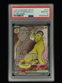 Rocket's Persian ex 219 Pokemon Destined Rivals 2025 PSA 10 🔥🔥🔥 - Image 1