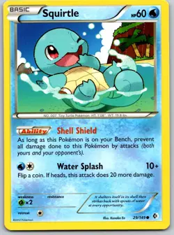 Squirtle - 29/149 - Boundaries Crossed Set BW - Pokemon Card - LP - Image 1