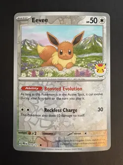 Eevee 074/131 Pokemon Day 2025 Reverse Holo Prismatic Evolutions NM - Image 1