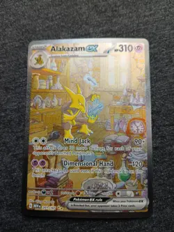 Pokemon Alakazam ex 201/165 Scarlet & Violet 151 Special Illustration Rare NM - Image 1