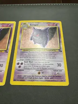 Pokemon TCG Gengar Fossil Holo and Non Holo Cards 5/62 And 20/62 Unlimited Rare - Image 4