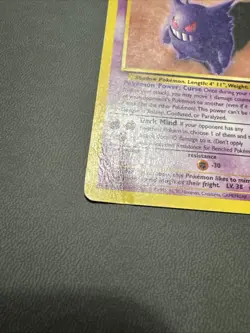 Pokemon TCG Gengar Fossil Holo and Non Holo Cards 5/62 And 20/62 Unlimited Rare - Image 5
