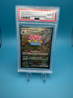2023 POKEMON MEW EN-151 SPECIAL ILLUSTRATION RARE #198 VENUSAUR EX PSA 10 - Image 1