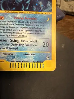 Pokemon Tentacruel H26/H32 Aquapolis Rare Holo Unlimited Wizards ENG Vintage - Image 4