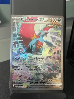 Roaring Moon ex 251/182 Special Illustration Rare Paradox Rift Pokemon Card - Image 1