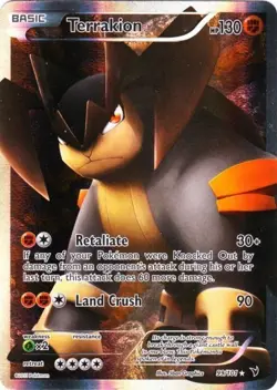 Terrakion - 99/101 - Full Art Ultra Rare PL/MP, English Pokemon Noble Victories - Image 1