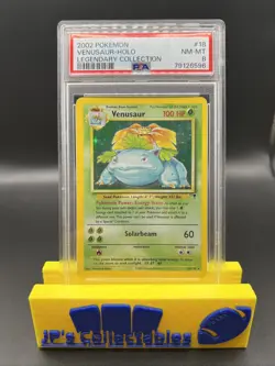 2002 POKEMON LEGENDARY COLLECTION #18 VENUSAUR-HOLO PSA 8 - Image 1