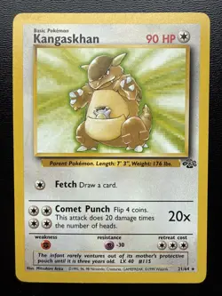 FREE SHIPPING 1999 Pokemon Jungle Kangaskhan #115 21/64 - Image 1