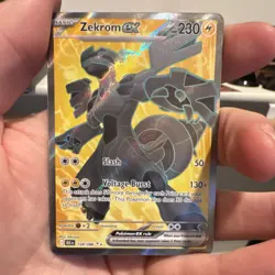 Pokemon Zekrom ex 158/086 Sv: Black Bolt Ultra Rare Full Art Holo EX 230HP - Image 1