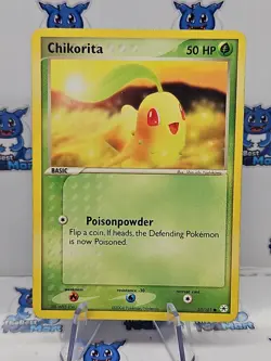 Pokemon Chikorita EX Hidden Legends 55/101 MP - Image 1