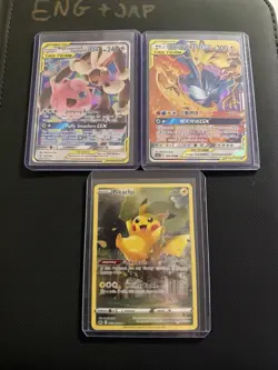 Pokemon TCG Tag Team And Pika Bundle All Stunning Condition - Image 1