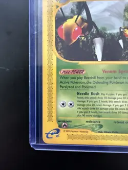 Pokemon Skyridge Beedrill 5/144 Non-Holo Rare NM Near Mint - Image 5