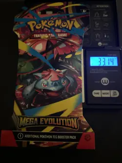 (VERY HEAVY) 33.14g Pokemon TCG Mega Evolution Sleeved Booster Pack (SEALED)✅ - Image 1