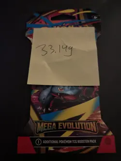 (VERY HEAVY) 33.14g Pokemon TCG Mega Evolution Sleeved Booster Pack (SEALED)✅ - Image 4