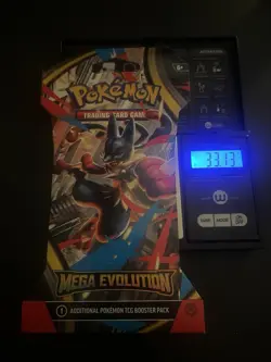 (VERY HEAVY) 33.13g Pokemon TCG Mega Evolution Sleeved Booster Pack (SEALED)✅ - Image 1