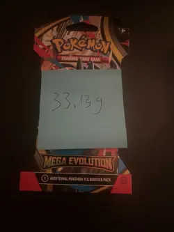 (VERY HEAVY) 33.13g Pokemon TCG Mega Evolution Sleeved Booster Pack (SEALED)✅ - Image 3
