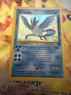 2000 Pokemon FRENCH Unlimited Fossil Artikodin-Articuno Holo 2/62 Light Play - Image 1