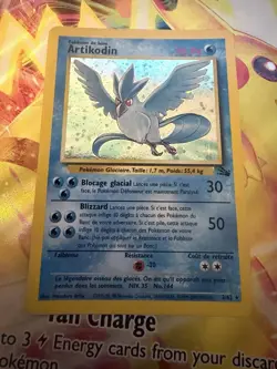 2000 Pokemon FRENCH Unlimited Fossil Artikodin-Articuno Holo 2/62 Light Play - Image 2