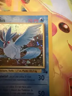 2000 Pokemon FRENCH Unlimited Fossil Artikodin-Articuno Holo 2/62 Light Play - Image 4