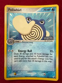 Pokemon TCG poliwhirl Reverse Holo 68/115, Unseen Forces (MP) - Image 1