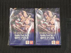 (2) One Piece TCG: Double Pack Set 9 The Azure Sea's Seven FACTORY SEALED Boxes - Image 1