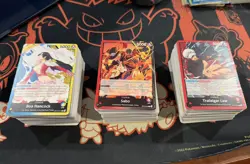 One Piece TCG 102 Card Collection Mixed Lot w/10 FOILS + 2 Leaders Included - Image 1