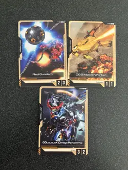 Gundam card game X202 Lot Rare/Common/Uncommon -Res, Pilot, Command, Unit & Base - Image 4