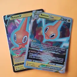 Rotom V 045/159 & Rotom Vstar 46/159 SWSH Crown Zenith x2 Half Art Pokemon Cards - Image 1