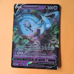 HATTERENE V 065/159 SWSH Crown Zenith - Half Art pokemon Card pack fresh - Image 1