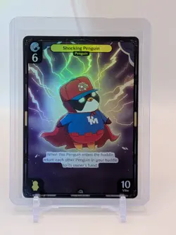 Vibes TCG FOIL Shocking Penguin - Enter the Huddle Card # 051 - Image 1