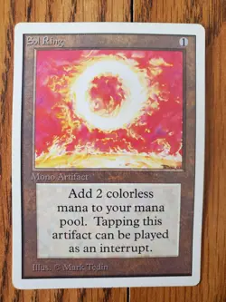 Magic The Gathering Lot of Two (2) SOL RING UNLIMITED Edition Lightly Played - Image 5