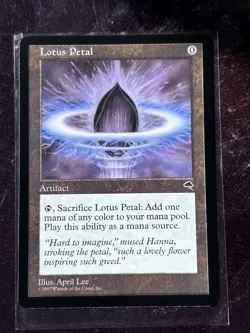 Magic the Gathering Lotus Petal – Tempest – Lightly Played (LP) - Image 1