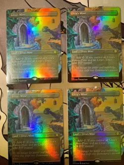 Urza's Mine (Borderless) Double Masters Foil x 4 Play Set - Image 1