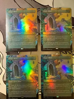 Urza's Mine (Borderless) Double Masters Foil x 4 Play Set - Image 2