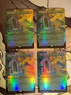 Urza's Mine (Borderless) Double Masters Foil x 4 Play Set - Image 3