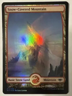 Snow-Covered Mountain Modern Horizons Foil - Image 1