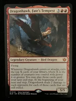 1x Dragonhawk, Fate's Tempest - Bloomburrow - LP - MTG - Image 1