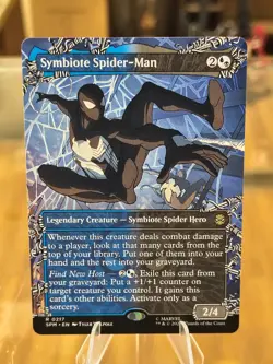 Symbiote Spider-Man (Borderless) Marvel's Spider-Man Regular Free Shipping! - Image 1