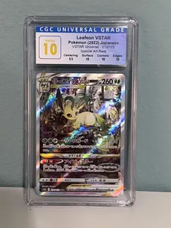 CGC Grade 10 Leafeon VSTAR Pokemon (2022) Japanese VSTAR Universe - Image 1