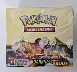 Pokemon Sword & Shield Darkness Ablaze Booster Box SEALED 820650817120 - Image 1